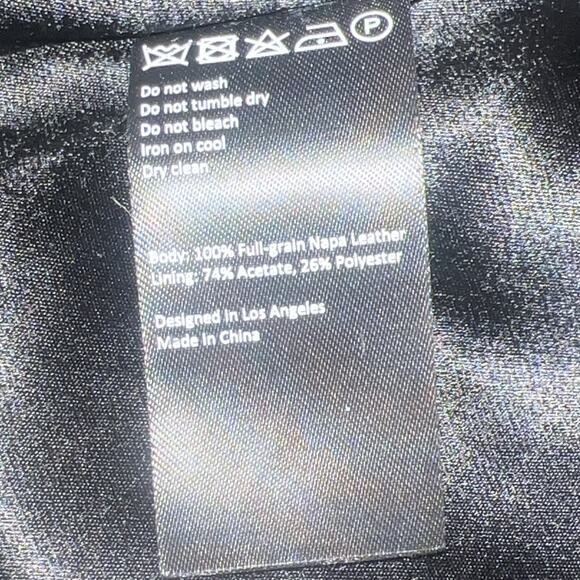 Cadogan Jaxon Men's Leather Biker Jacket In Sienna Brown Size Large - Picture 15 of 16